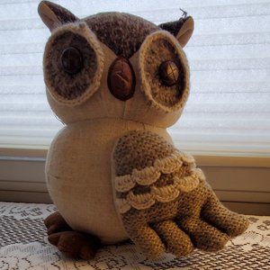 Owl Knitted Door Stop